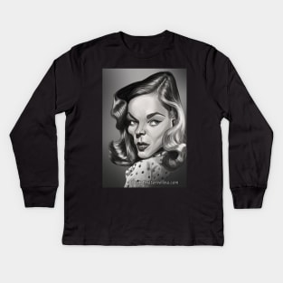 Lauren Bacall Kids Long Sleeve T-Shirt